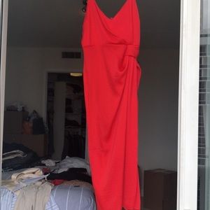 Red ASOS dress